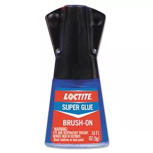 Super Glue Brush On, 0.17 Oz, Dries Clear-LOC1365734