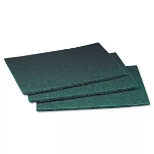 Commercial Scouring Pad, 6 X 9, Green, 20 Pads/box, 3 Boxes/carton-MMM08293
