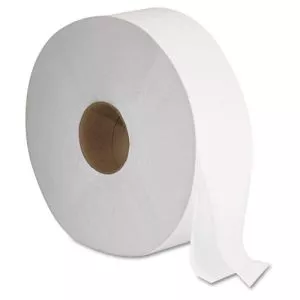 JRT Jumbo Bath Tissue, Septic Safe, 2-Ply, White, 3.3" x 1,375 ft, 12" dia, 6 Rolls/Carton-GEN1513