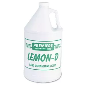 Lemon-D Dishwashing Liquid, Lemon, 1 Gal, Bottle, 4/carton-KESLEMOND
