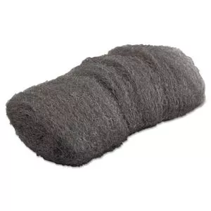 Industrial-Quality Steel Wool Hand Pads, #000 Extra Fine, Steel Gray, 16 Pads/sleeve, 12 Sleeves/carton-GMA117001