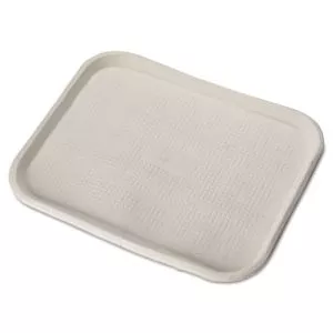 Savaday Molded Fiber Food Trays, 1-Compartment, 14 x 18, White, Paper, 100/Carton-HUH20804CT