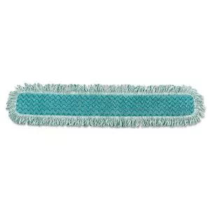 Hygen Dry Dusting Mop Heads With Fringe, 36", Microfiber, Green-RCPQ438