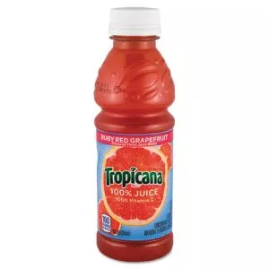 100% Juice, Ruby Red Grapefruit, 10oz Bottle, 24/carton-QKR57161