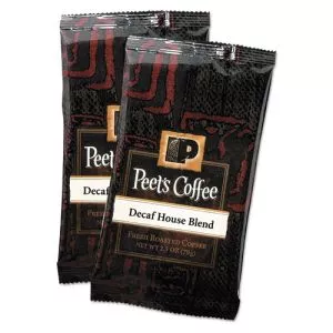 Coffee Portion Packs, House Blend, Decaf, 2.5 Oz Frack Pack, 18/box-PEE504913