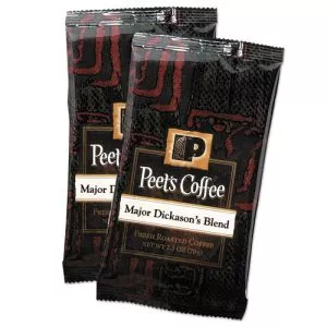 Coffee Portion Packs, Major Dickason's Blend, 2.5 Oz Frack Pack, 18/box-PEE504916