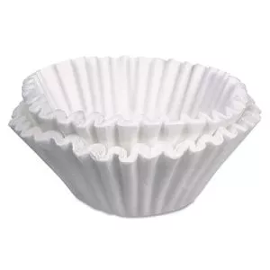 Commercial Coffee Filters, 10 Gal Urn Style, Flat Bottom, 25/cluster, 10 Clusters/carton-BUN10GAL23X9