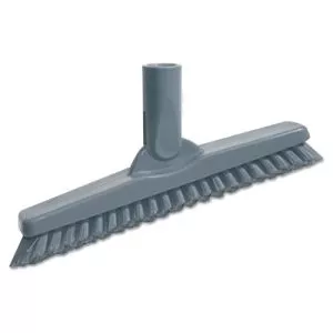 SmartColor Swivel Corner Brush, Black Polypropylene Bristles, 8.83" Brush, Gray Plastic Handle-UNGCB20G