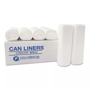 High-Density Commercial Can Liners, 7 Gal, 6 Microns, 20" X 22", Clear, 2,000/carton-IBSEC202206N