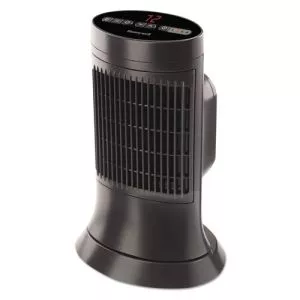 Digital Ceramic Mini Tower Heater, 1,500 W, 10 x 7.63 x 14, Black-HWLHCE311V