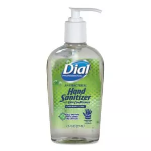 Antibacterial With Moisturizers Gel Hand Sanitizer, 7.5 Oz, Pump Bottle, Fragrance-Free-DIA01585EA