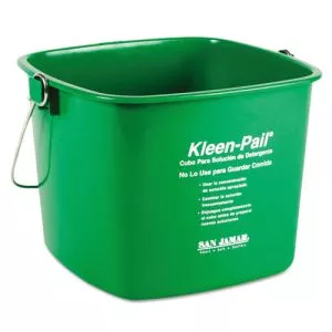Kleen-Pail, 6 qt, Plastic, Green, 12/Carton-SJMKP196GN