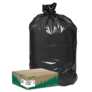 Linear Low Density Large Trash And Yard Bags, 33 Gal, 0.9 Mil, 32.5" X 40", Black, 80/carton-WBIRNW1TL80