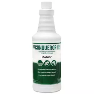 Bio Conqueror 105 Enzymatic Odor Counteractant Concentrate, Mango, 32 Oz Bottle, 12/carton-FRS1232BWBMG