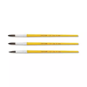 Watercolor Brush Set, Size 8, Camel-Hair Blend, Round Profile, 3/pack-CYO051127008