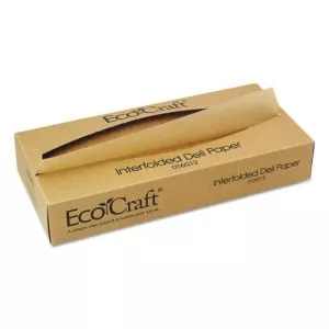 Ecocraft Interfolded Soy Wax Deli Sheets, 12 X 10.75, 500/box, 12 Boxes/carton-BGC016012