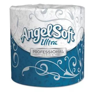 Angel Soft ps Ultra 2-Ply Premium Bathroom Tissue, Septic Safe, White, 400 Sheets/Roll, 60/Carton-GPC16560