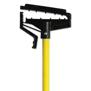 Quick-Change Mop Handle, 60", Fiberglass, Yellow, 6/carton-DVOCB965166