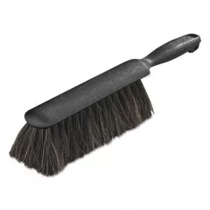 Counter/Radiator Brush, Black Horsehair Blend Bristles, 8" Brush, 5" Black Handle-CFS3622503