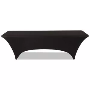 Igear Fabric Table Cover, Polyester/spandex, 30" X 96", Black-ICE16531