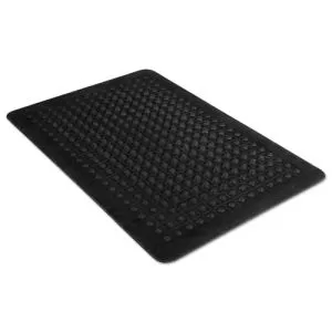 Flex Step Rubber Anti-Fatigue Mat, Polypropylene, 36 X 60, Black-MLL24030500