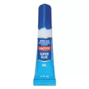 Super Glue Gel Tubes, 0.07 Oz, Dries Clear, 2/pack-LOC1255800