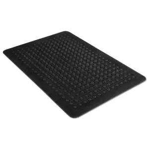 Flex Step Rubber Anti-Fatigue Mat, Polypropylene, 24 X 36, Black-MLL24020300