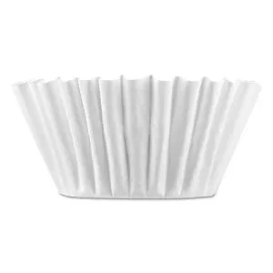 Coffee Filters, 8 To 12 Cup Size, Flat Bottom, 100/pack-BUNBCF100B