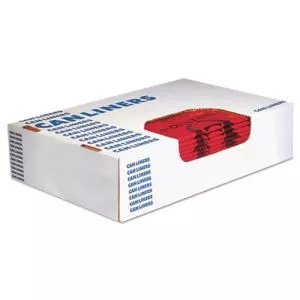 Healthcare Biohazard Printed Can Liners, 8-10 gal, 1.3 mil, 24" x 23", Red, 500/Carton-HERA4823PR