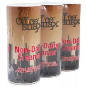 Reclosable Powdered Non-Dairy Creamer, 12 Oz Canister, 3/pack-OFX00020G