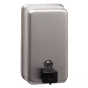 Classicseries Surface-Mounted Soap Dispenser, 40 Oz, 4.75 X 3.5 X 8.13, Stainless Steel-BOB2111