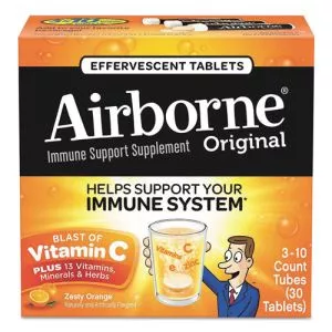 Immune Support Effervescent Tablet, Orange, 30 Box, 72 Boxes/carton-ABN10030CT
