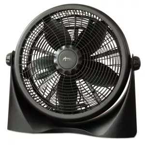 16" Super-Circulation 3-Speed Tilt Fan, Plastic, Black-ALEFAN163