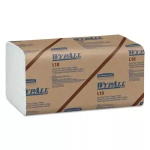 L10 SANI-PREP Dairy Towels, Banded, 2-Ply, 9.3 x 10.5, Unscented, White, 200/Pack, 12 Packs/Carton-KCC01770
