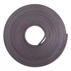 Adhesive-Backed Magnetic Tape, 0.5" x 10 ft, Black-BAU66010
