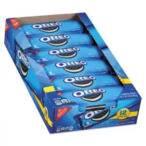 Oreo Cookies Single Serve Packs, Chocolate, 2.4 Oz Pack, 6 Cookies/pack, 12 Packs/box-CDB00470