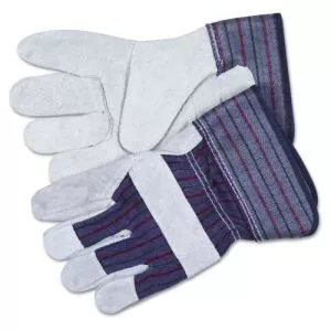 Split Leather Palm Gloves, X-Large, Gray, Pair-CRW12010XL
