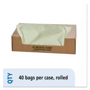 Ecosafe-6400 Bags, 48 Gal, 0.85 Mil, 42" X 48", Green, 40/box-STOE4248E85