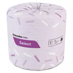 Select Standard Bathroom Tissue, 2-Ply, White, 550/Roll, 80 Rolls/Carton-CSDB201