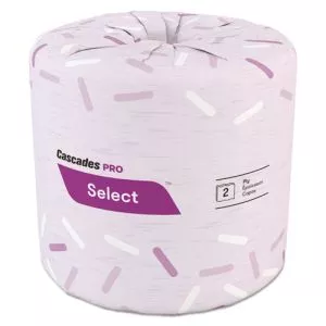 Select Standard Bath Tissue, 2-Ply, White, 4 X 3.19, 500/roll, 96/carton-CSDB040