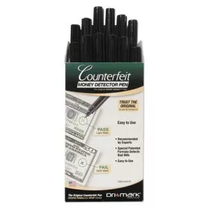 Smart Money Counterfeit Bill Detector Pen, U.s. Currency, 12/pack-DRI351R1