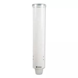 Small Pull-Type Water Cup Dispenser, For 5 Oz Cups, White-SJMC4160WH
