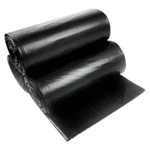 Linear Low Density Can Liners with AccuFit Sizing, 23 gal, 1.3 mil, 28" x 45", Black, 20 Bags/Roll, 10 Rolls/Carton-HERH5645PKR01