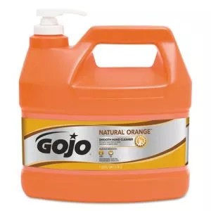 Natural Orange Smooth Hand Cleaner, Citrus Scent, 1 Gal Pump Dispenser, 4/carton-GOJ094504