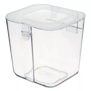 Stackable Caddy Organizer, Small, Plastic, 4.33 x 4 x 4.38, White-DEF29101CR