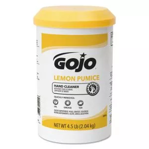 Lemon Pumice Hand Cleaner, Lemon Scent, 4.5 Lb Tub, 6/carton-GOJ0915