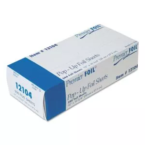 Premier Pop-Up Aluminum Foil Sheets, 12 X 10.75, 500/box, 6 Boxes/carton-DPK12104