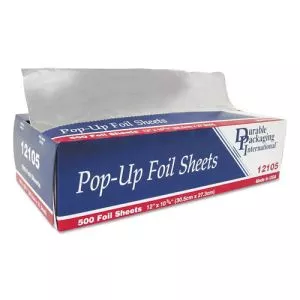 Pop-Up Aluminum Foil Sheets, 12 X 10.75, 500/box, 6 Boxes/carton-DPK12105