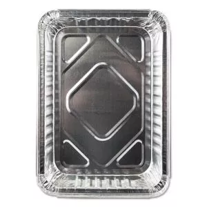 Aluminum Closeable Containers, 1.5 Lb Oblong, 8.69 X 6.13 X 1.56, Silver, 500/carton-DPK23030500