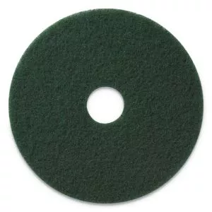 Scrubbing Pads, 17" Diameter, Green, 5/carton-AMF400317